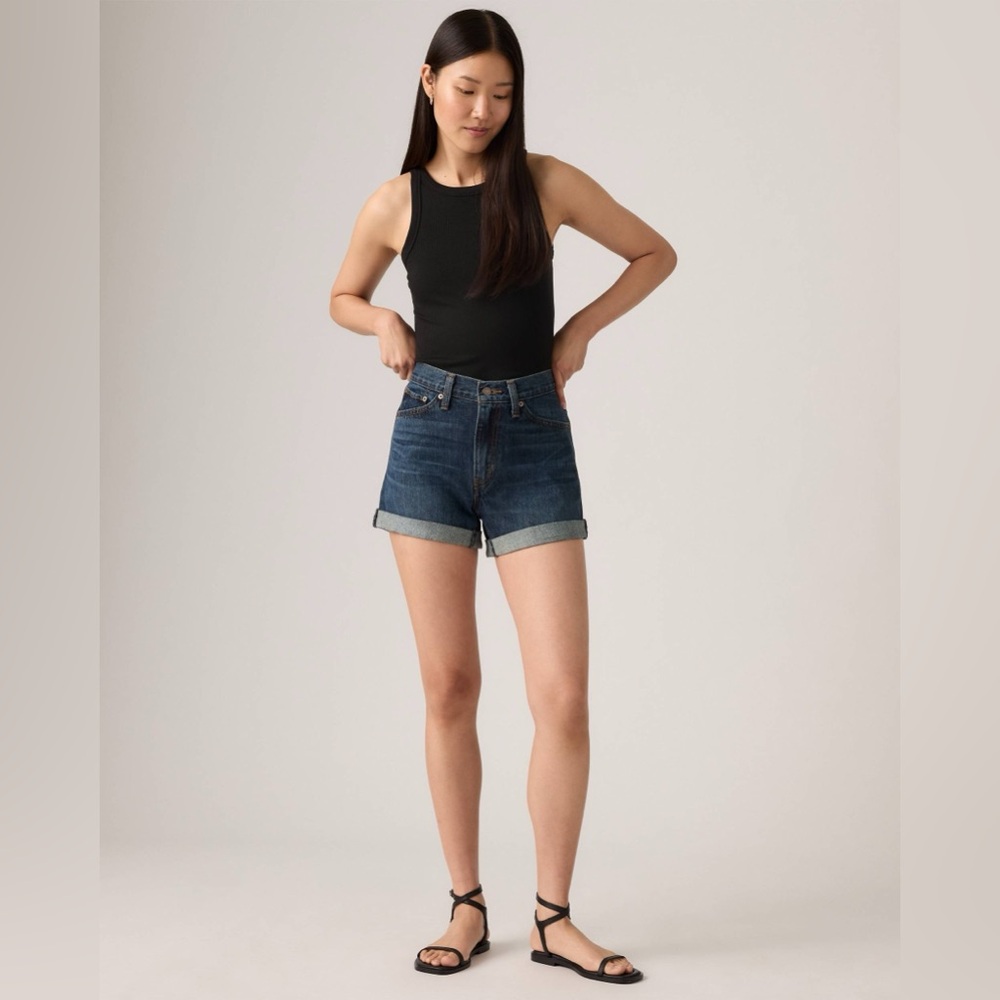 ROLLED 80S MOM WOMEN'S SHORTS. Size 27